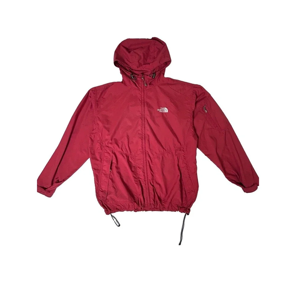 The North Face Windbreaker Jacket Men’s Large Red Hooded Full Zip